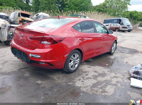5NPD84LF5LH539626 2020 HYUNDAI ELANTRA Красный Задняя правая четверть