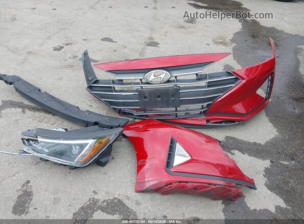 5NPD84LF5LH539626 2020 HYUNDAI ELANTRA Красный Вид щитка приборов