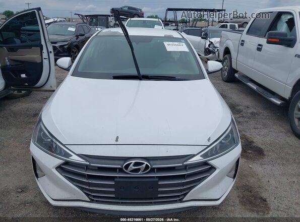 5NPD84LF5LH574540 2020 HYUNDAI ELANTRA White Vista interior trasera