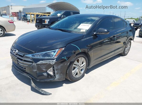 5NPD84LF5LH580886 2020 HYUNDAI ELANTRA Black Առջևի ձախ երեք քառորդ տեսարան