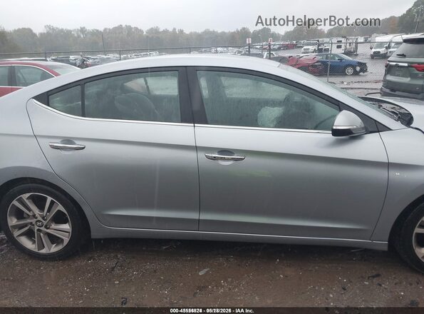 5NPD84LF6HH022102 2017 HYUNDAI ELANTRA Серебряный Вид задней части салона