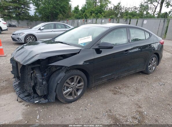 5NPD84LF6HH025713 2017 HYUNDAI ELANTRA Черный Передняя левая четверть