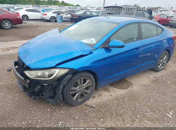 5NPD84LF6HH026148 2017 HYUNDAI ELANTRA Blue 