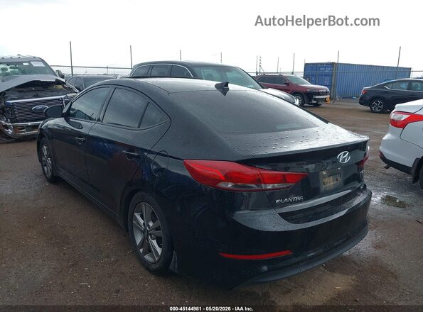 5NPD84LF6HH203376 2017 HYUNDAI ELANTRA Black უკანა მარცხენა