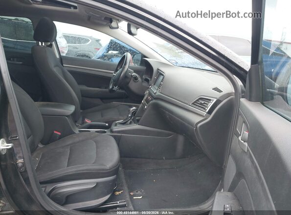 5NPD84LF6HH203376 2017 HYUNDAI ELANTRA Black წინა სალონის ხედი