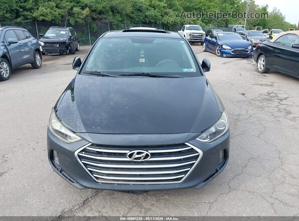 5NPD84LF6HH206732 2017 HYUNDAI ELANTRA Black Առջևի վահանակի տեսք