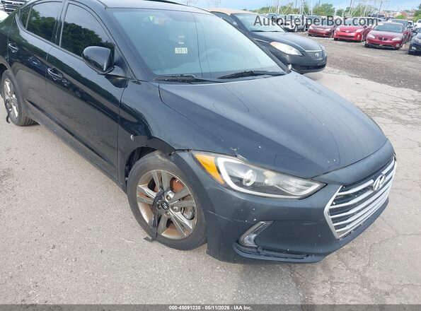 5NPD84LF6HH206732 2017 HYUNDAI ELANTRA Black Դիմացի տեսք