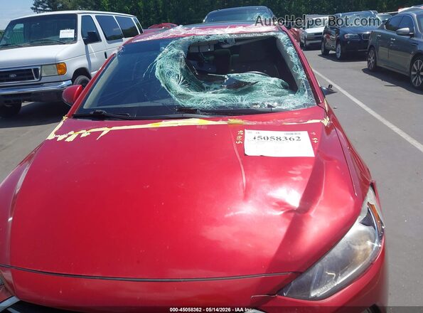5NPD84LF6JH217073 2018 HYUNDAI ELANTRA Red Widok z przodu
