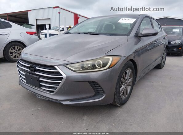 5NPD84LF6JH252518 2018 HYUNDAI ELANTRA Серый Передняя левая четверть