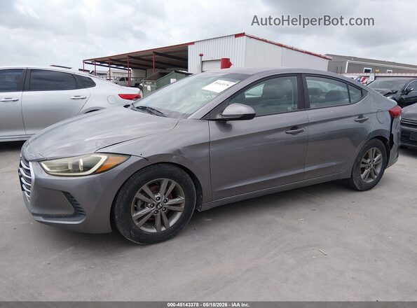 5NPD84LF6JH252518 2018 HYUNDAI ELANTRA Серый Вид спереди