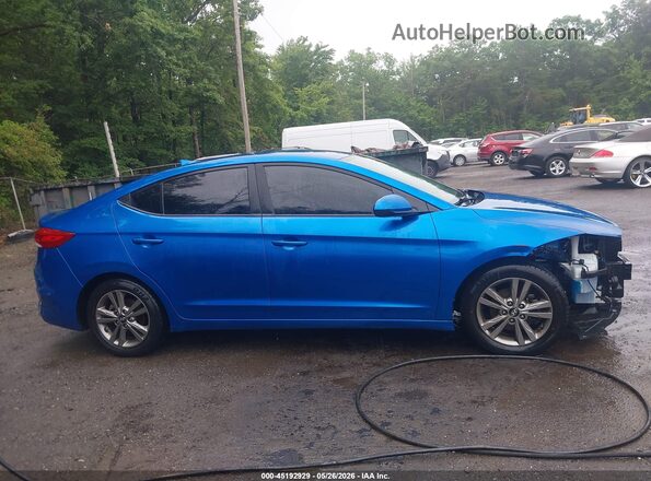 5NPD84LF6JH253166 2018 HYUNDAI ELANTRA Blue 