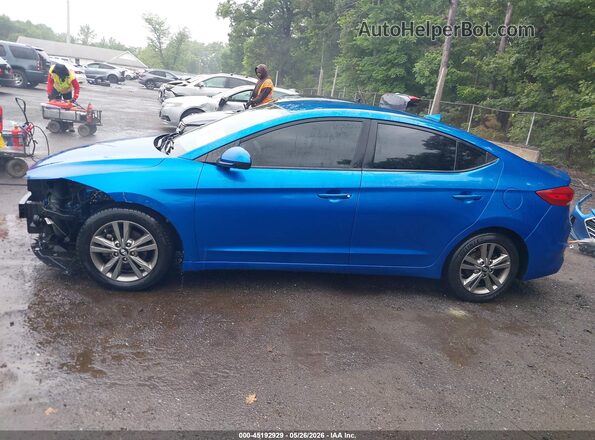 5NPD84LF6JH253166 2018 HYUNDAI ELANTRA Blue 