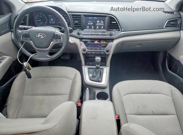 5NPD84LF6JH285406 2018 HYUNDAI ELANTRA Blue Առջևի վահանակի տեսք
