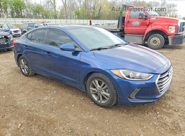 5NPD84LF6JH285406 2018 HYUNDAI ELANTRA Blue Առջևի աջ