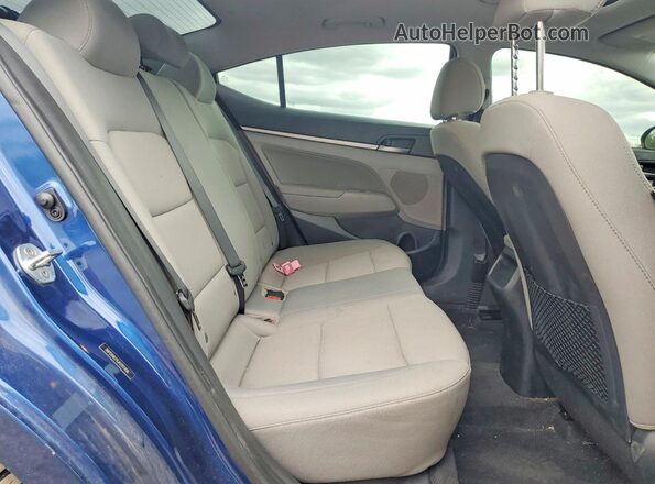 5NPD84LF6JH285406 2018 HYUNDAI ELANTRA Blue Հետևի նստատեղերի տեսք