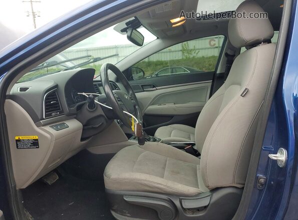 5NPD84LF6JH285406 2018 HYUNDAI ELANTRA Blue Սալոնի դիմացի տեսք