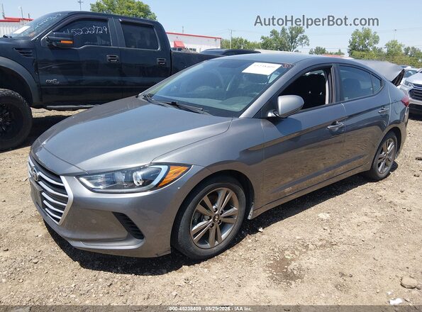 5NPD84LF6JH286409 2018 HYUNDAI ELANTRA Gray 