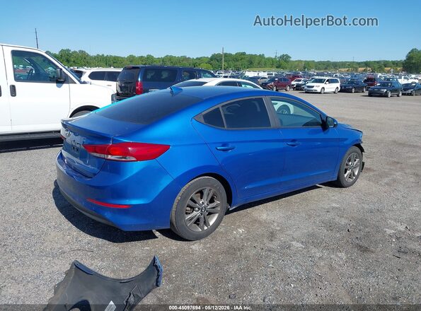 5NPD84LF6JH288192 2018 HYUNDAI ELANTRA Blue Trasero derecho