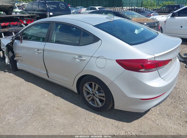 5NPD84LF6JH356796 2018 HYUNDAI ELANTRA Серебряный Задняя левая четверть