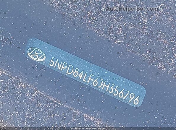 5NPD84LF6JH356796 2018 HYUNDAI ELANTRA Серебряный 