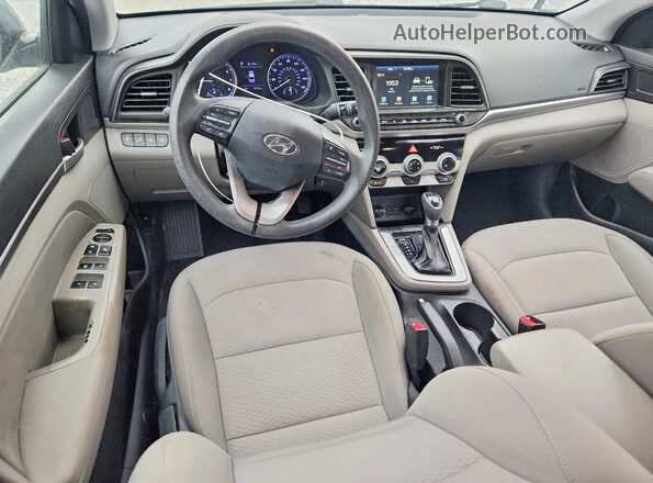 5NPD84LF6KH462120 2019 HYUNDAI ELANTRA Gray Dashboard view