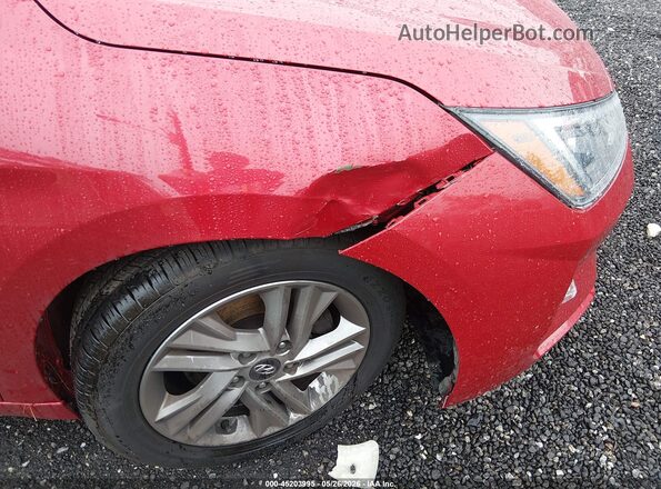 5NPD84LF6LH522074 2020 HYUNDAI ELANTRA Red Front view