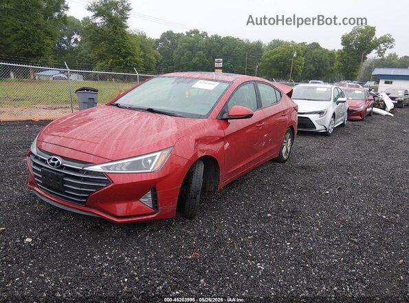 5NPD84LF6LH522074 2020 HYUNDAI ELANTRA Red Front left