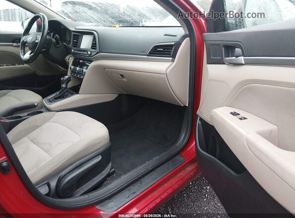 5NPD84LF6LH522074 2020 HYUNDAI ELANTRA Red Front interior view