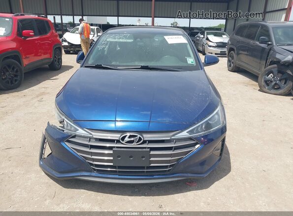 5NPD84LF6LH558539 2020 HYUNDAI ELANTRA Blue ხელსაწყოთა პანელის ხედი