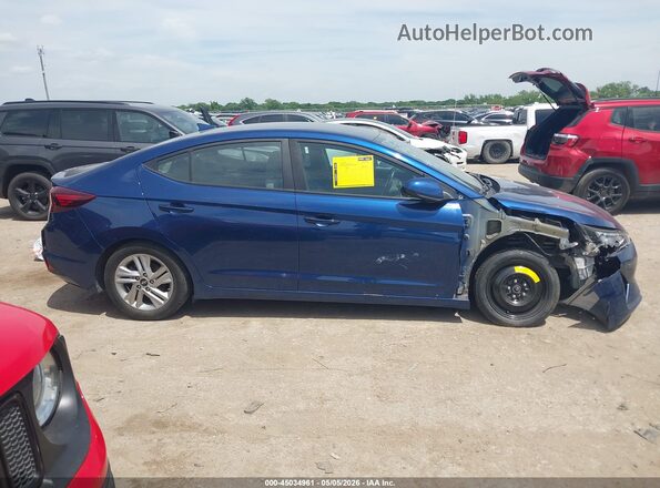 5NPD84LF6LH558539 2020 HYUNDAI ELANTRA Blue უკანა სალონის ხედი