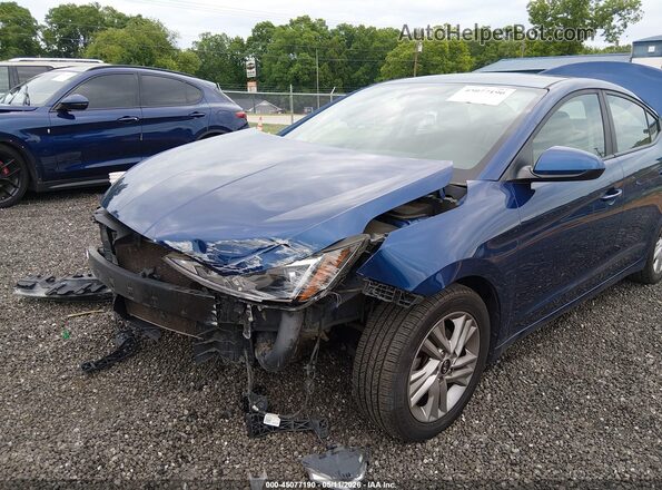5NPD84LF6LH570223 2020 HYUNDAI ELANTRA Blue Front view