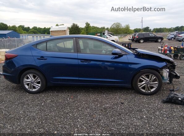 5NPD84LF6LH570223 2020 HYUNDAI ELANTRA Blue უკანა სალონის ხედი