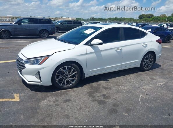 5NPD84LF6LH608260 2020 HYUNDAI ELANTRA Белый Передняя левая четверть