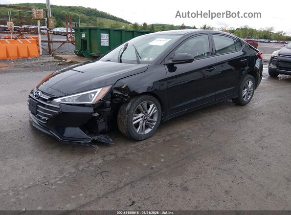 5NPD84LF6LH628671 2020 HYUNDAI ELANTRA Black Vista tres cuartos delantera izquierda