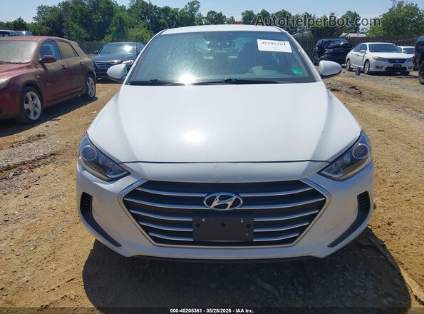 5NPD84LF7HH016731 2017 HYUNDAI ELANTRA White Սարքավորումների վահանակի տեսք