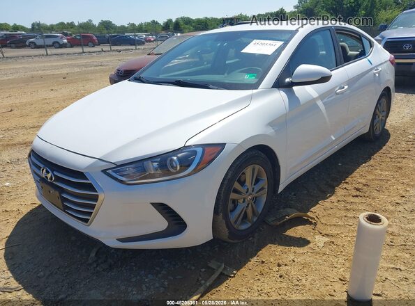 5NPD84LF7HH016731 2017 HYUNDAI ELANTRA White Առջևի ձախ երեք քառորդ տեսարան