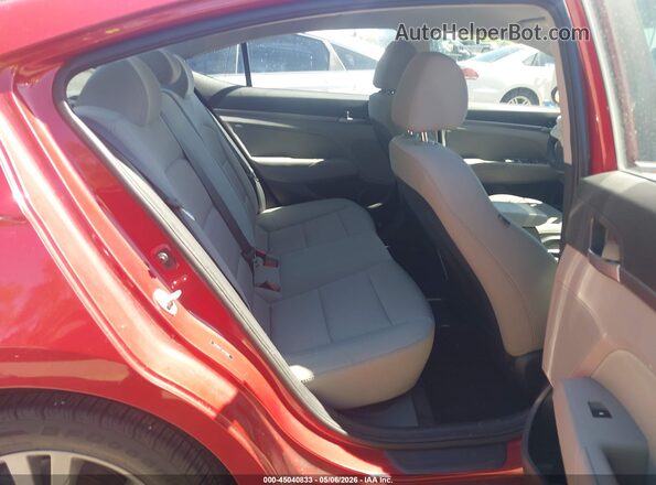 5NPD84LF7JH278996 2018 HYUNDAI ELANTRA Red Vista de la etiqueta del VIN