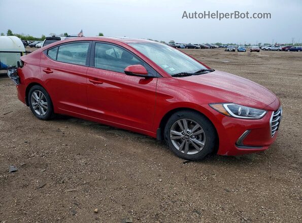 5NPD84LF7JH386390 2018 HYUNDAI ELANTRA Red 