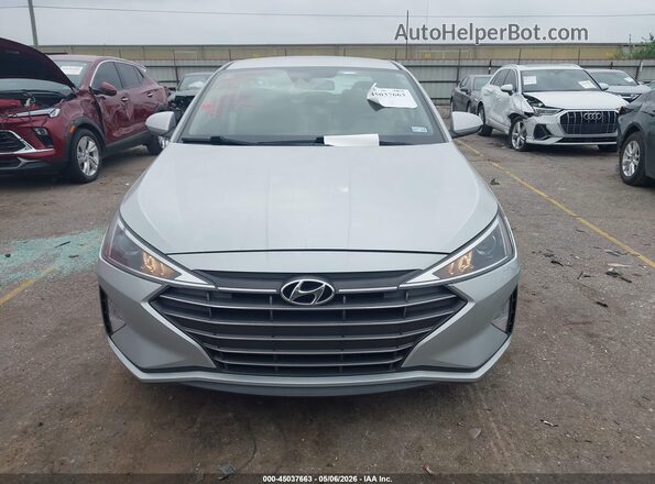 5NPD84LF7KH459162 2019 HYUNDAI ELANTRA Silver Instrument cluster view