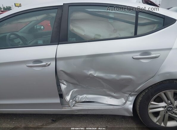 5NPD84LF7KH459162 2019 HYUNDAI ELANTRA Silver Front view