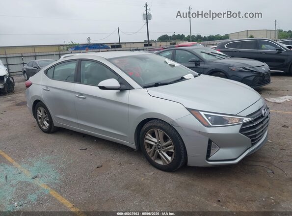 5NPD84LF7KH459162 2019 HYUNDAI ELANTRA Silver Rear interior view