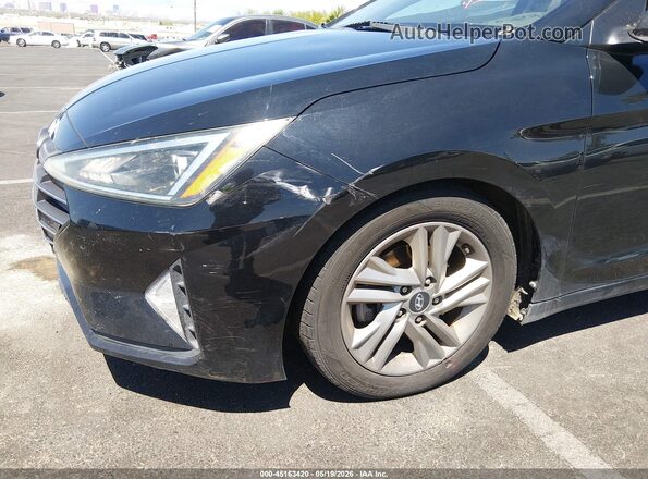 5NPD84LF7KH490265 2019 HYUNDAI ELANTRA Black Դիմացի տեսք