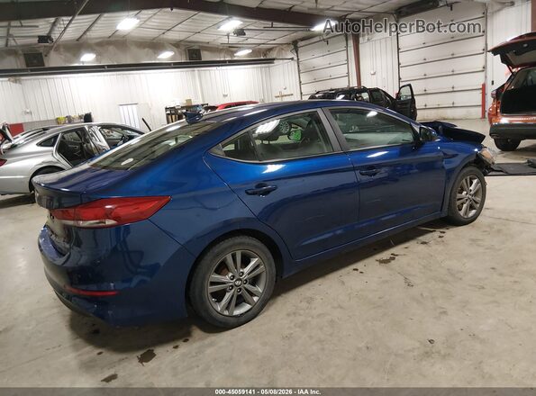 5NPD84LF8HH028595 2017 HYUNDAI ELANTRA Blue Задня права чверть