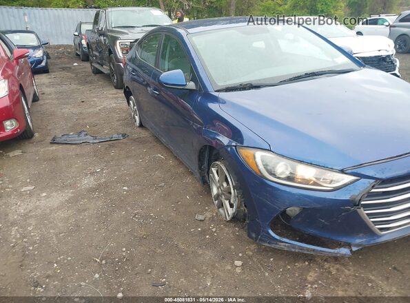 5NPD84LF8HH053464 2017 HYUNDAI ELANTRA Blue წინა ხედი