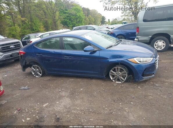 5NPD84LF8HH053464 2017 HYUNDAI ELANTRA Blue უკანა სალონის ხედი