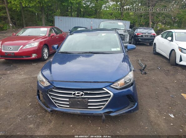 5NPD84LF8HH053464 2017 HYUNDAI ELANTRA Blue ხელსაწყოთა პანელის ხედი