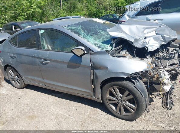 5NPD84LF8HH068885 2017 HYUNDAI ELANTRA Серебряный Вид задней части салона