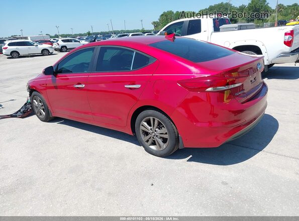 5NPD84LF8JH228401 2018 HYUNDAI ELANTRA Maroon უკანა მარცხენა