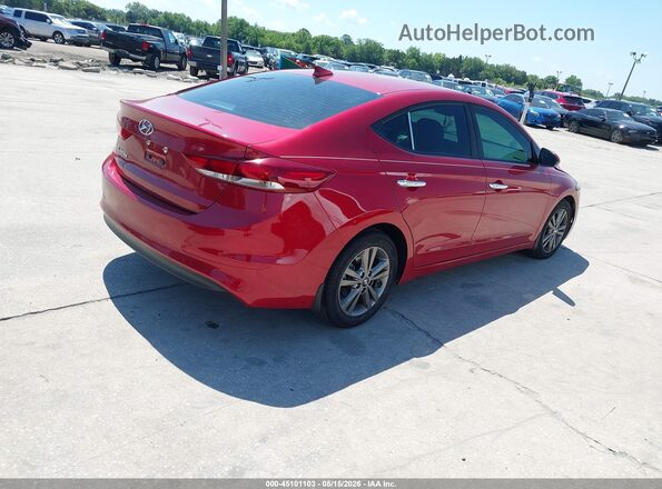 5NPD84LF8JH228401 2018 HYUNDAI ELANTRA Maroon უკანა მარჯვენა