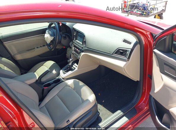 5NPD84LF8JH228401 2018 HYUNDAI ELANTRA Maroon წინა სალონის ხედი